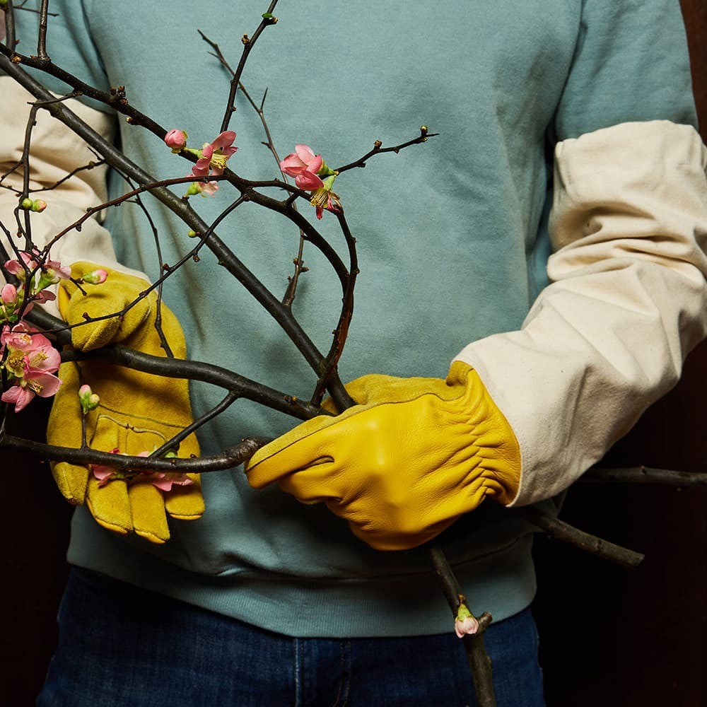Heavy-Duty Bramble Gloves With Integrated Arm Guards - Medium