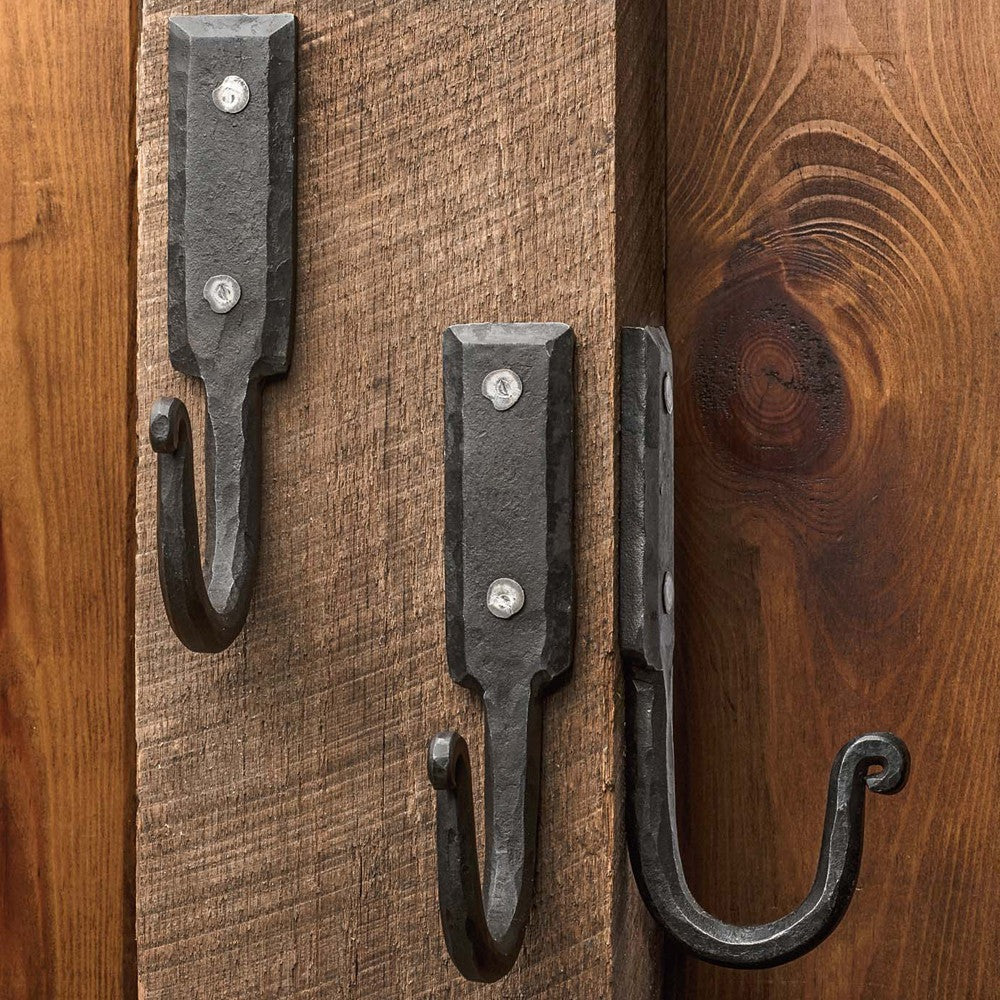 Large Hand Forged Iron Wall Hook (3)
