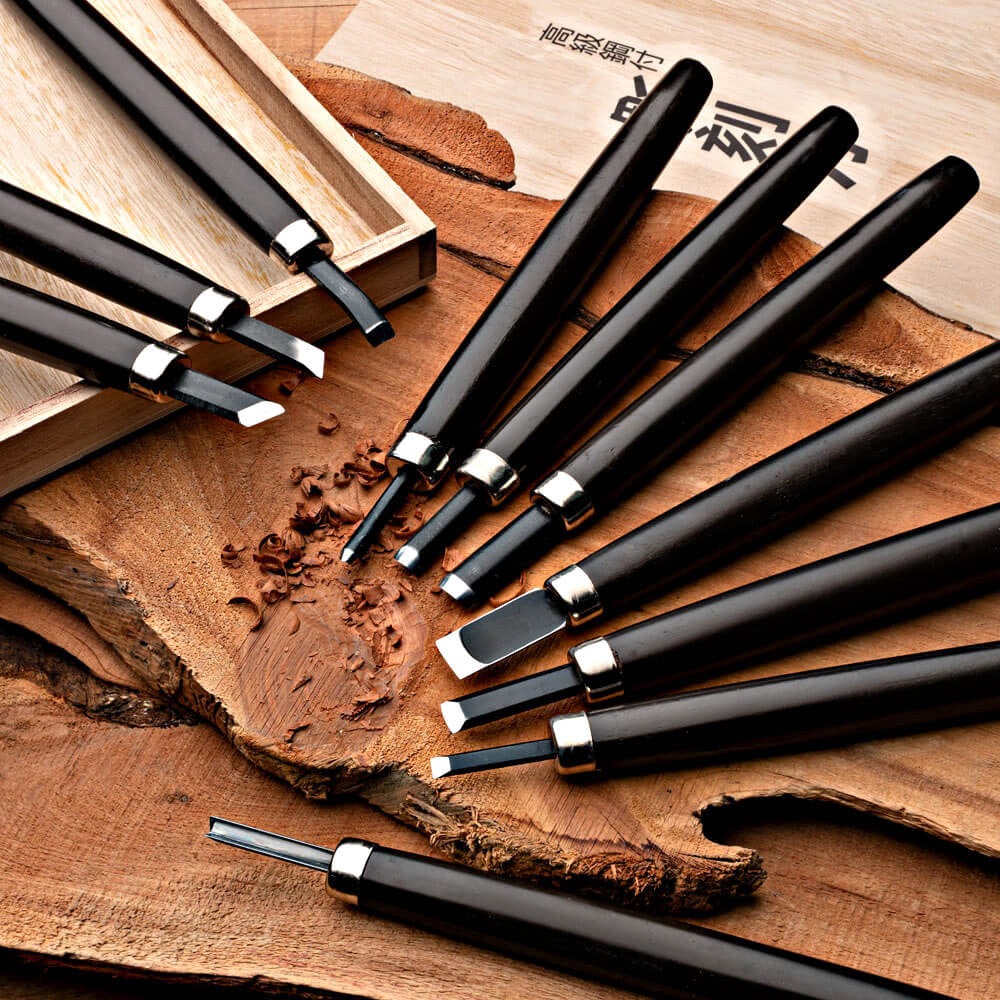 10-Piece Wooden Carving Set