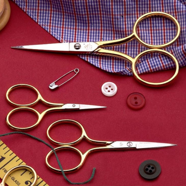Classic Embroidery Scissors with Leather Case