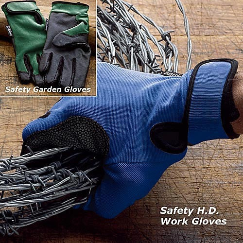 Green Safety Garden Gloves - Extra-Large