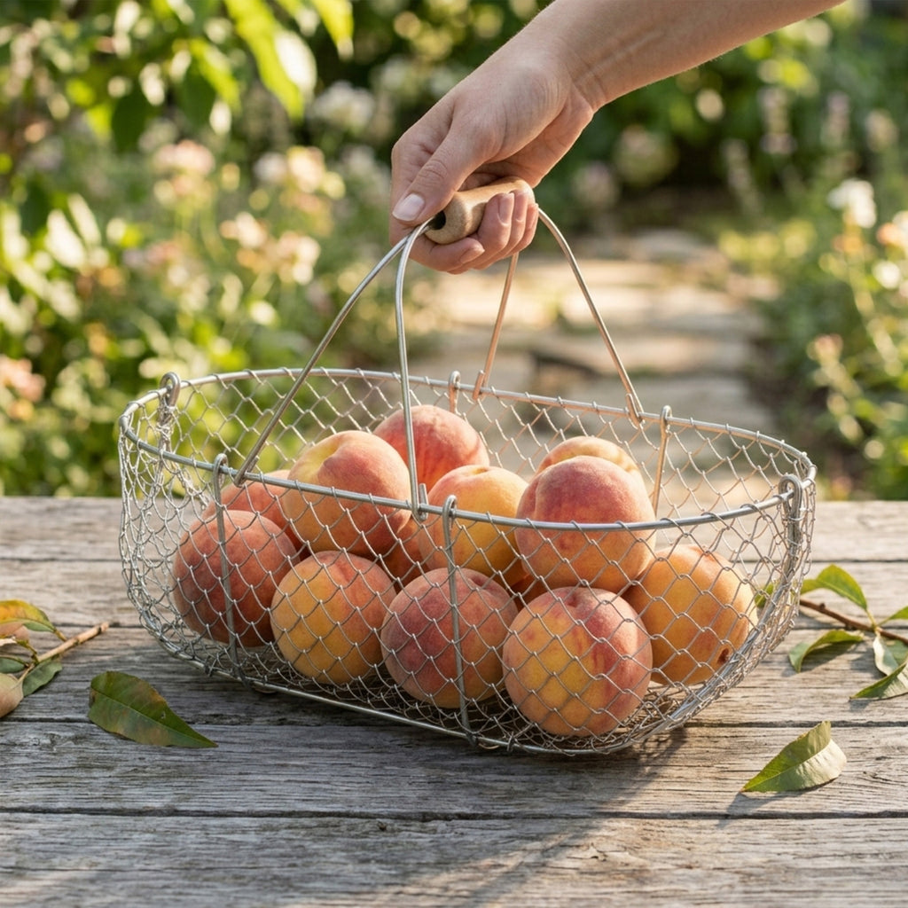 Medium Galvanized Basket
