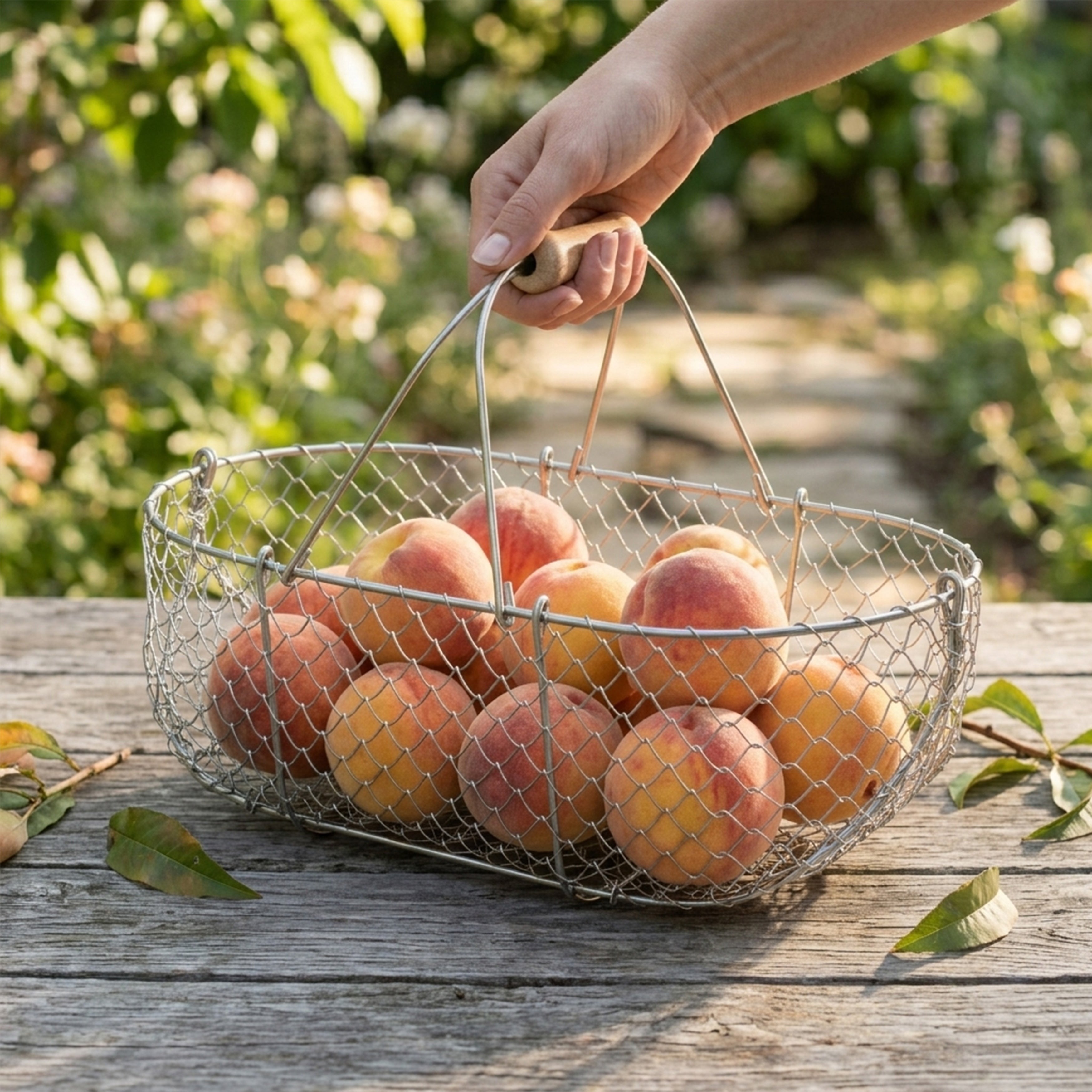 Medium Galvanized Basket