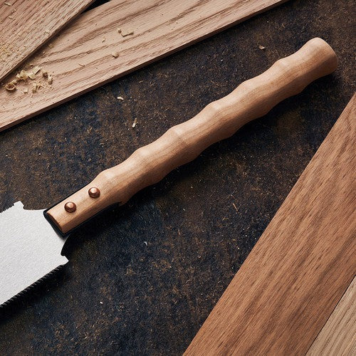 Two Japanese-Style Razor Saws With Beechwood Handles
