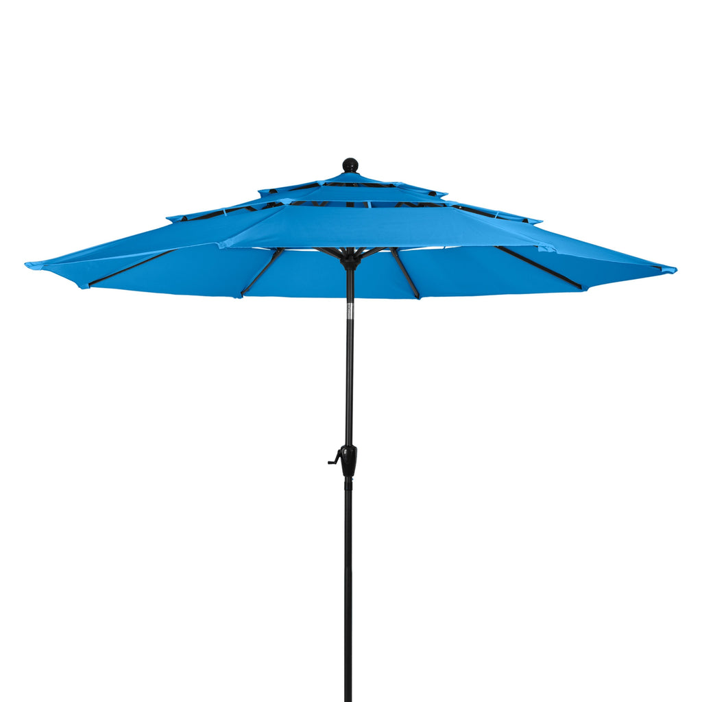 Triple Layer Patio Umbrella - Blue