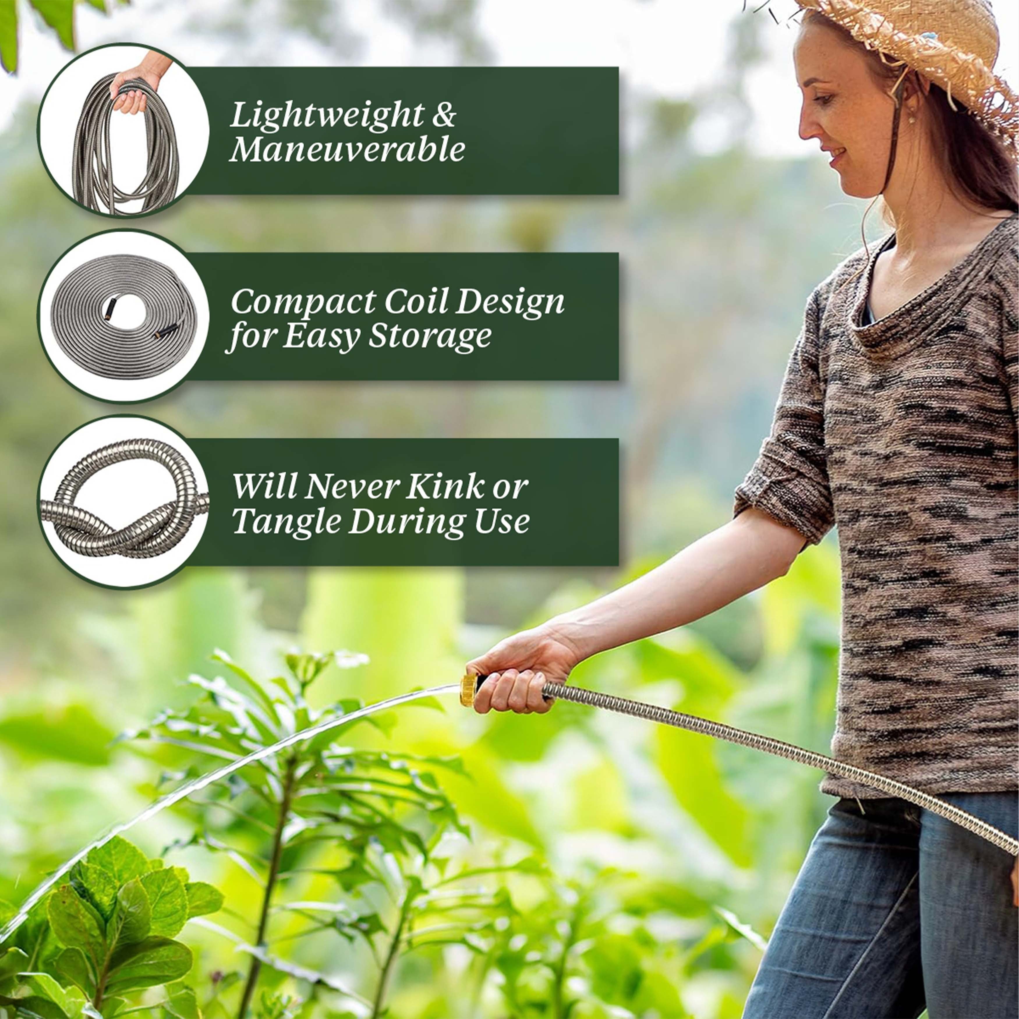 100 ft. Stainless Steel Garden Hose