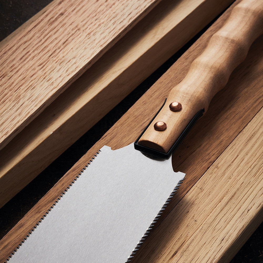 Two Japanese-Style Razor Saws With Beechwood Handles
