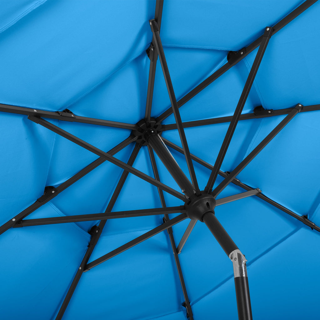 Triple Layer Patio Umbrella - Blue