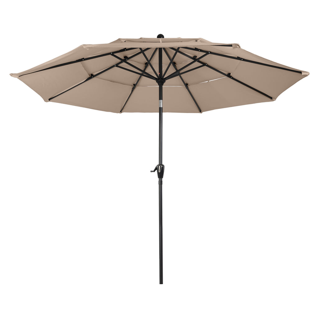 Triple Layer Patio Umbrella - Beige