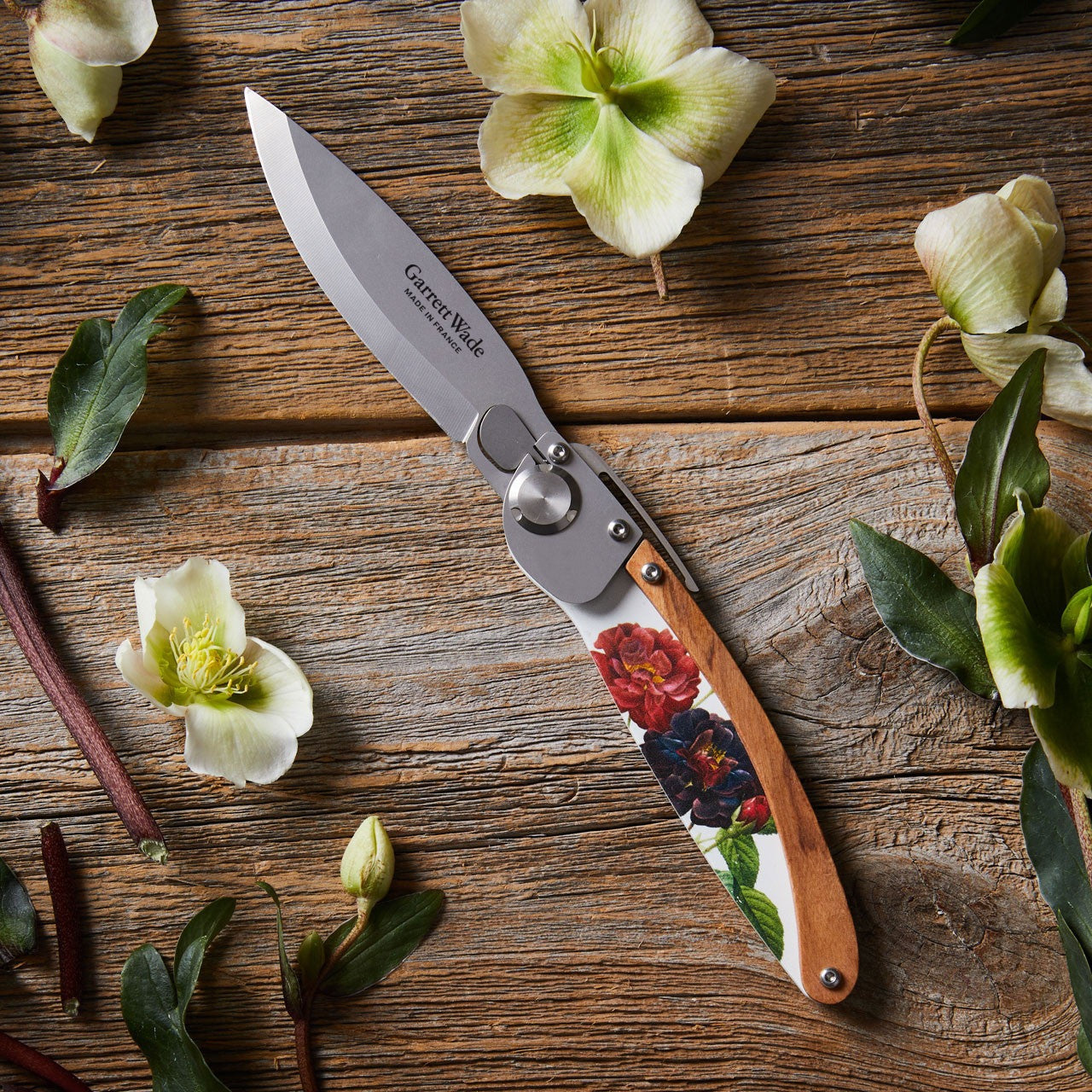 K2 Flower Design Folding Knife