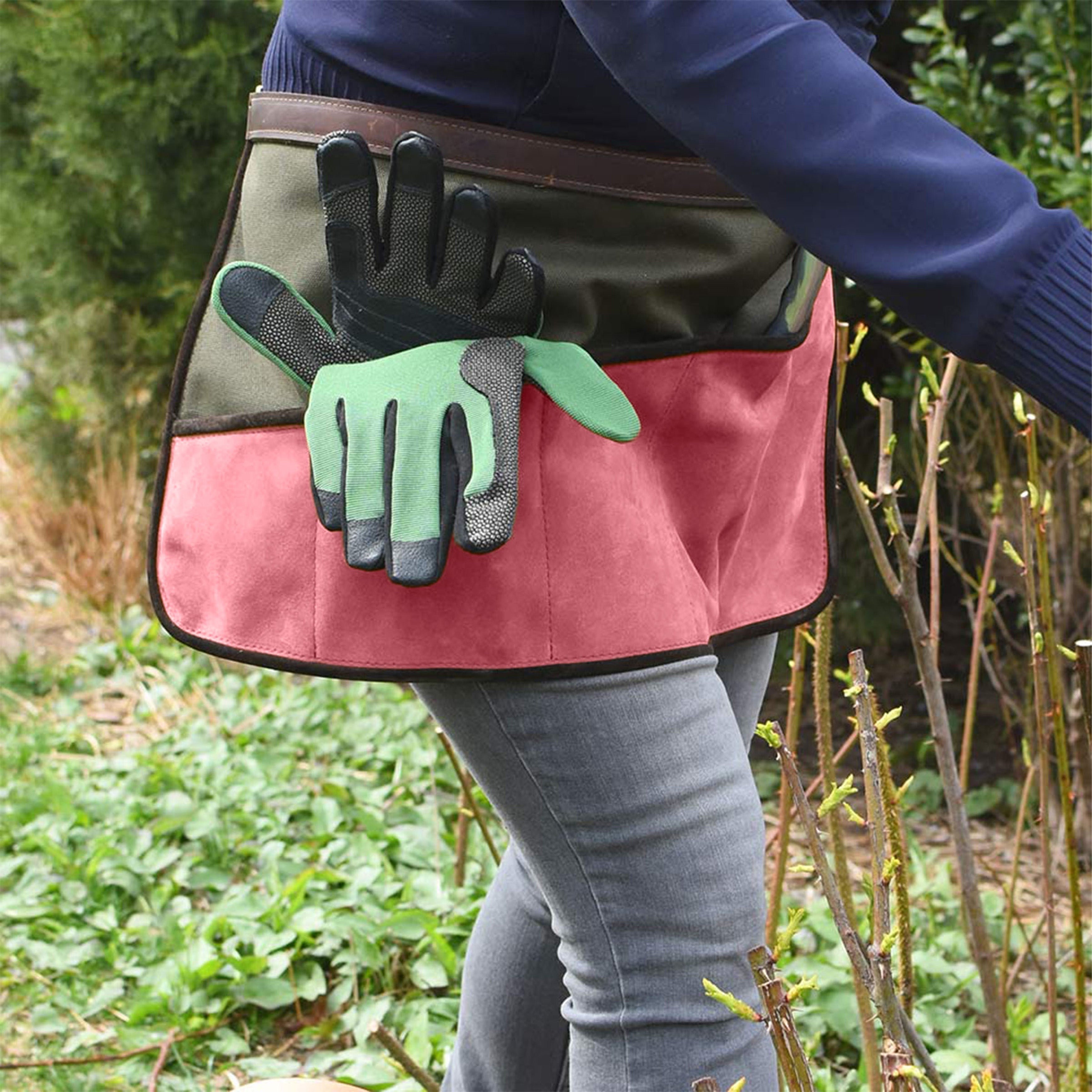 Waist-Level Gardening Apron, Pink