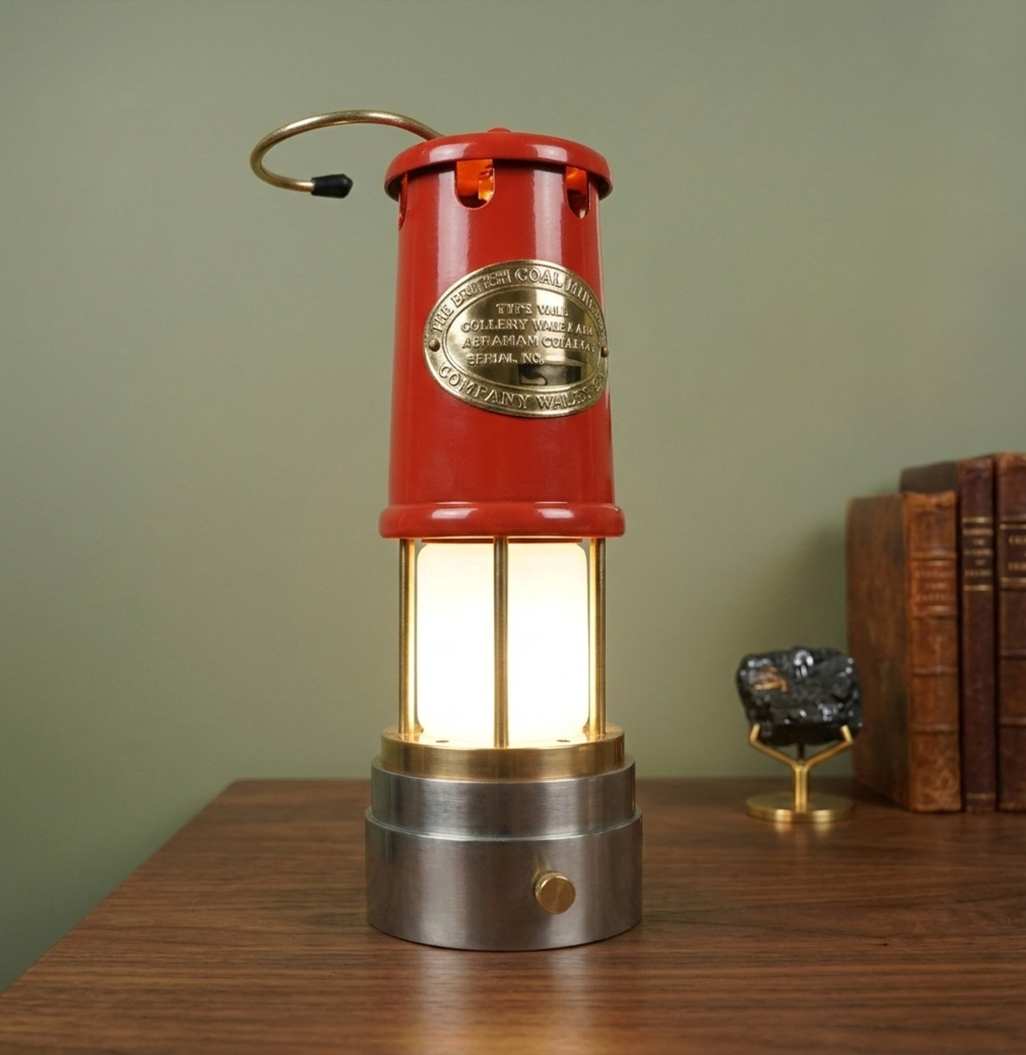 Coal Miner's LED Lamp in Red