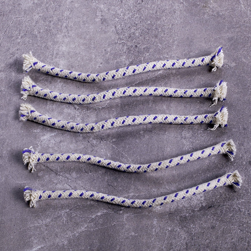 Set of 5 Replacement Wicks for Brass “Onion”-Style Oil Lamp