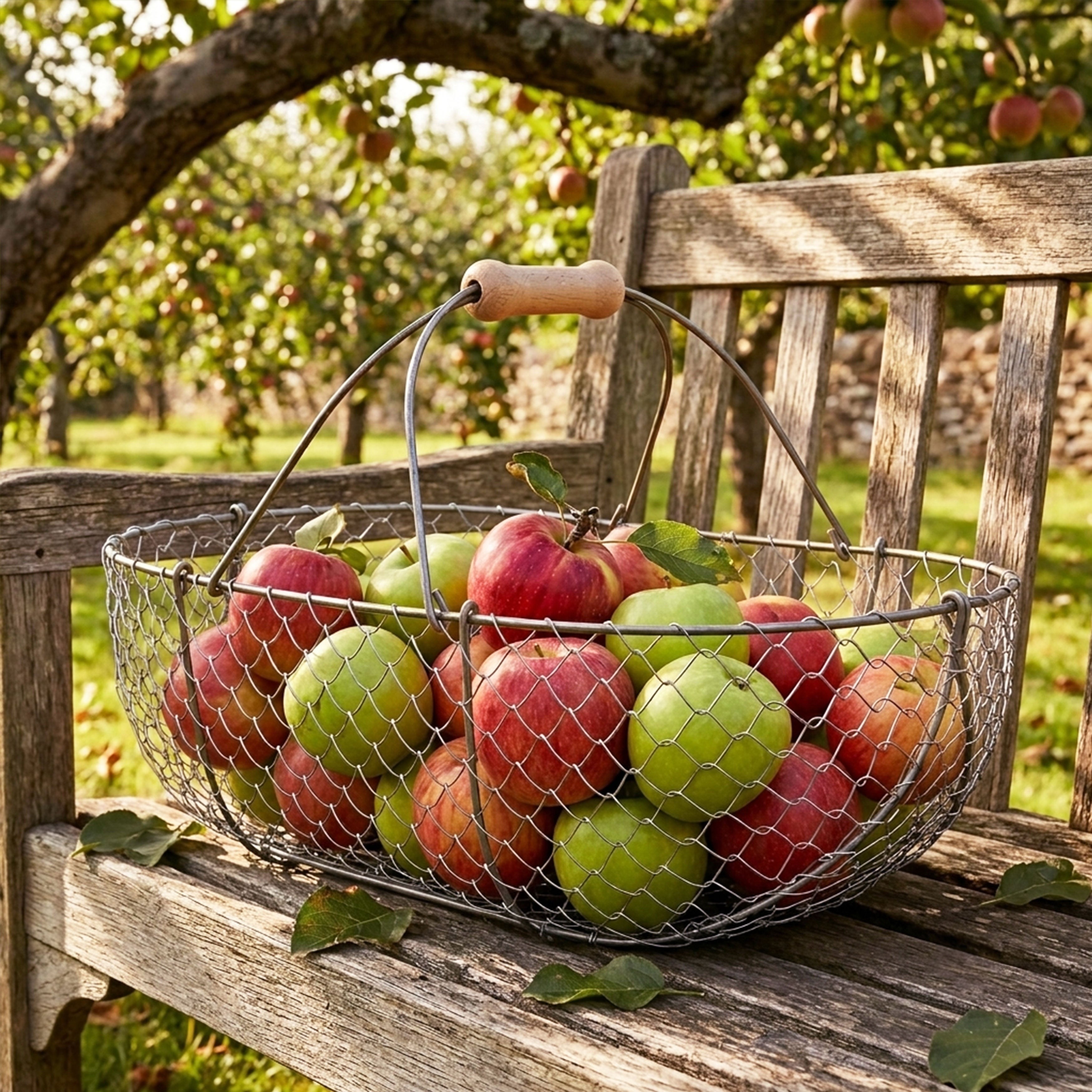 Large Woven Galvanized Basket