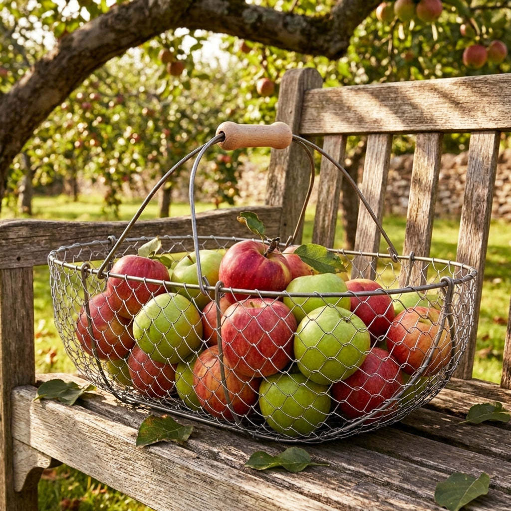 Large Woven Galvanized Basket