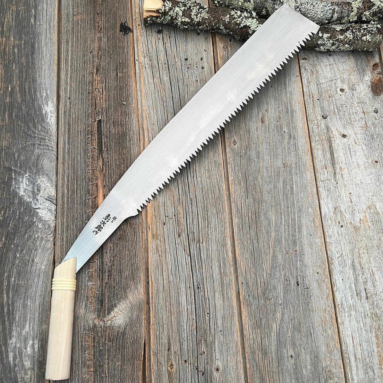 Japanese Log Saw And Leather Case