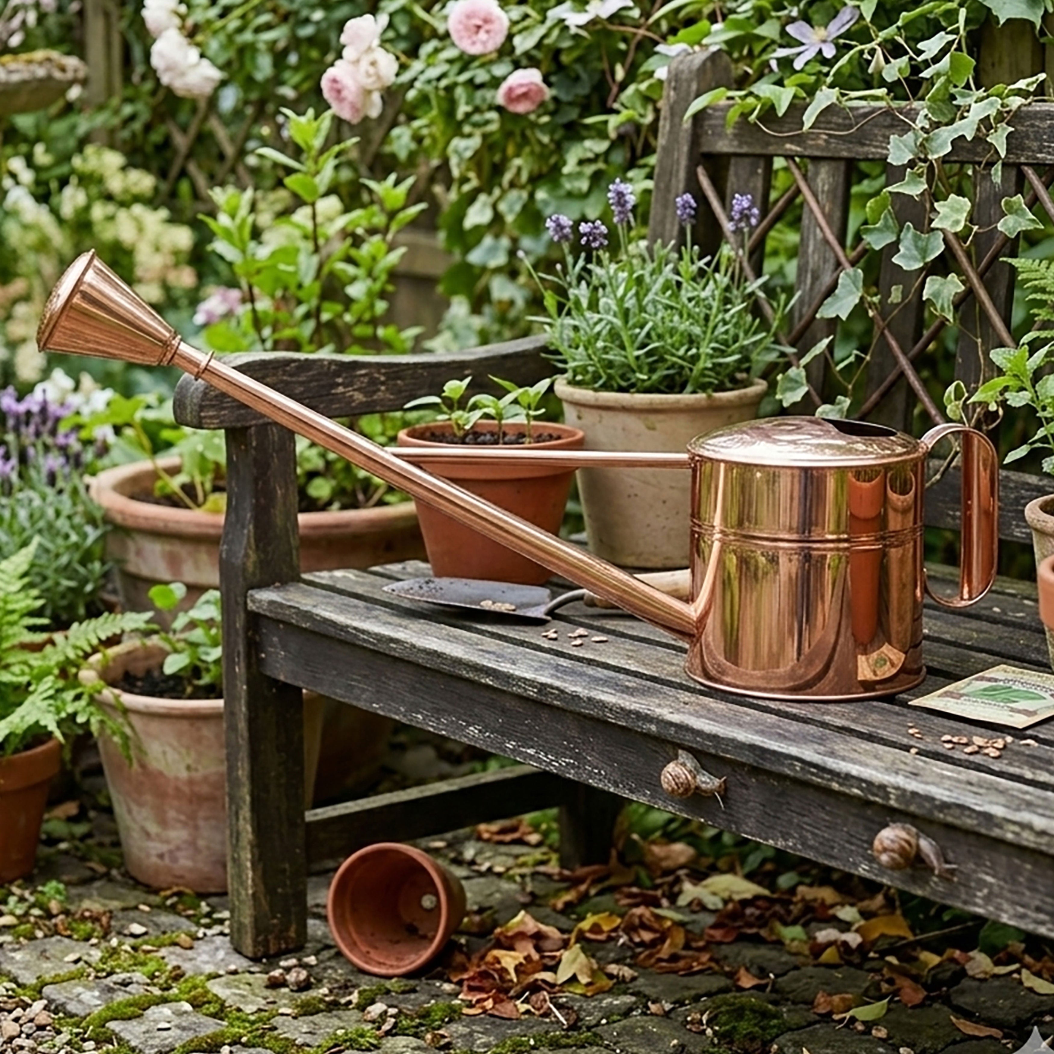 Solid Copper 1 Gallon Water Can