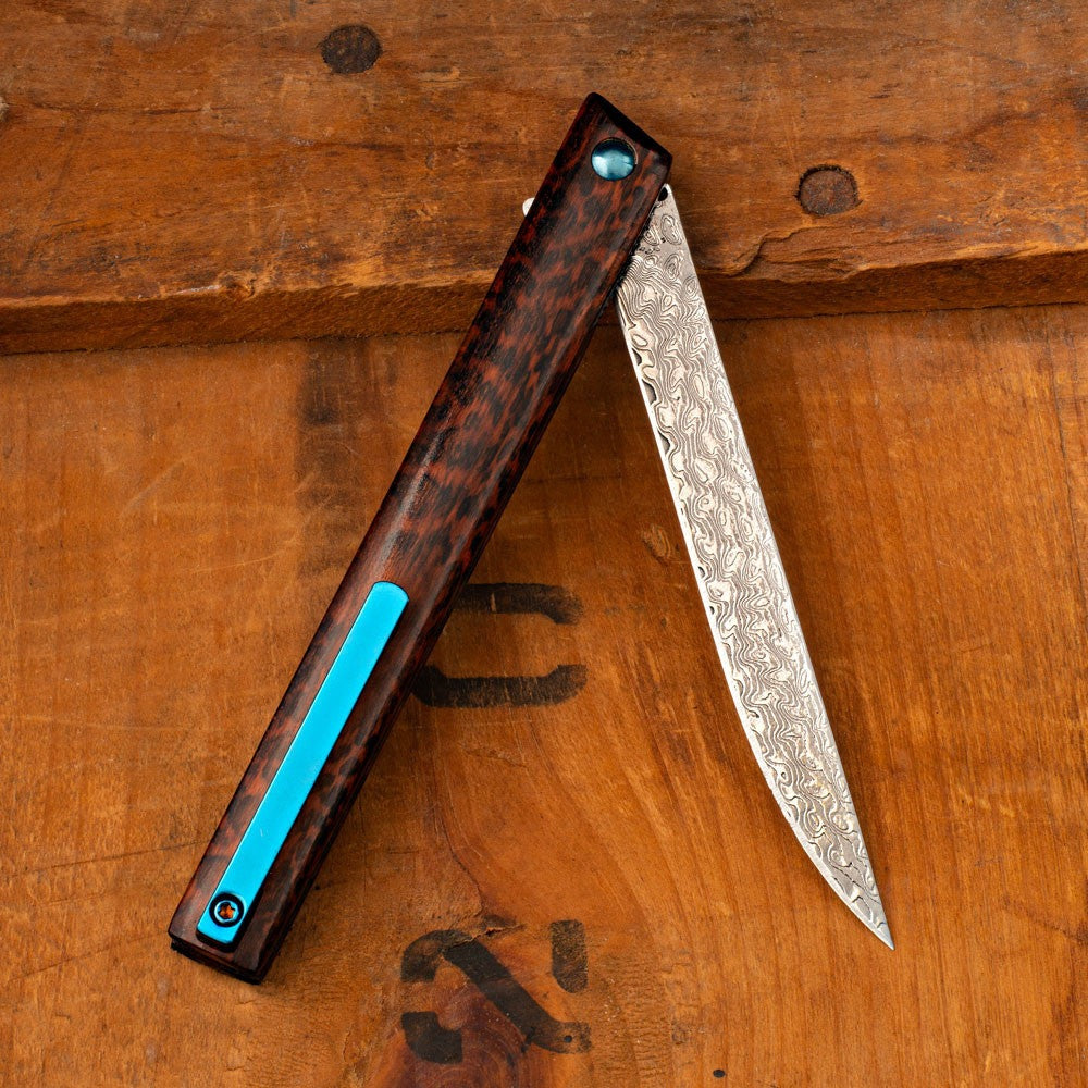 Slim Profile Damascus Penknife