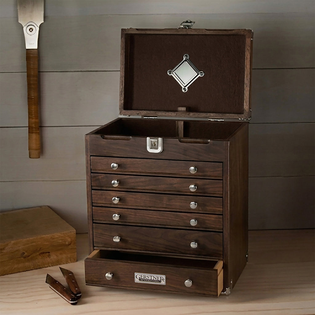 Gerstner Six-Drawer Chest + Garrett Wade Push Drill Set