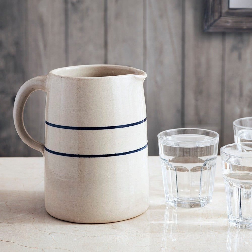Stoneware Half Gallon Pitcher