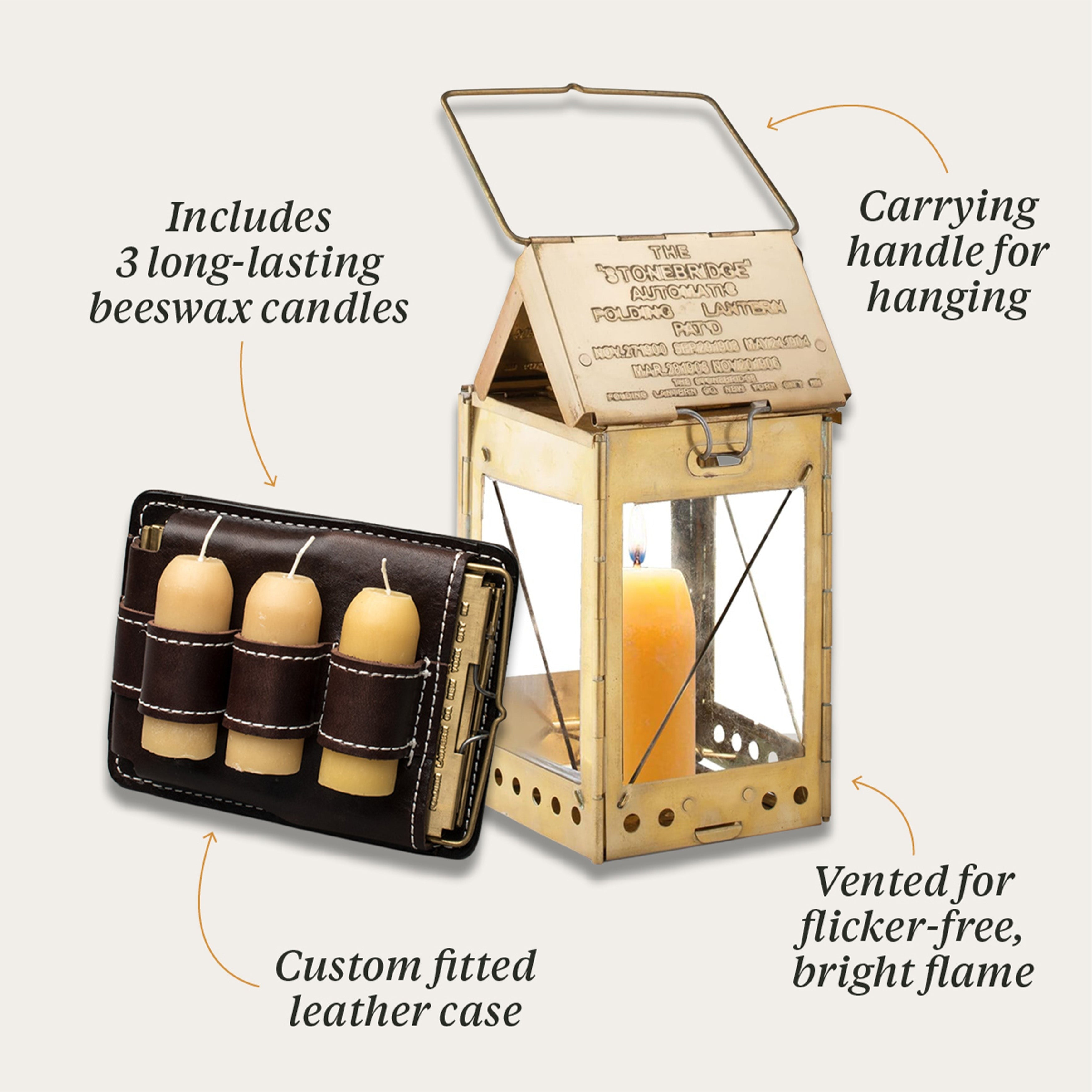Stonebridge Brass Lantern Complete Set