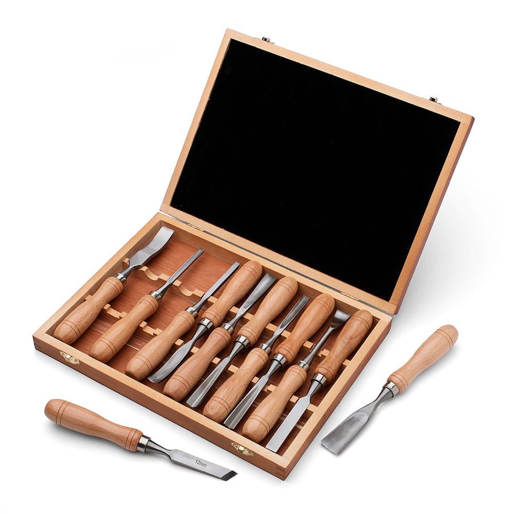 Set of 12 Woodcarving Chisels