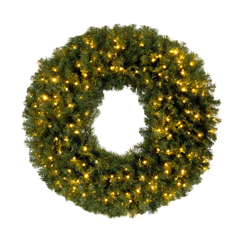 Pre-Lit Artificial Christmas Wreath - 48 In.