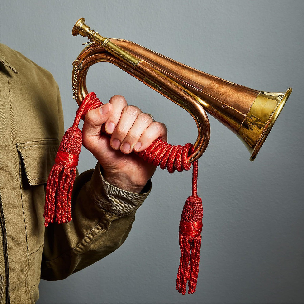 Brass and Copper Bugle Signal Horn