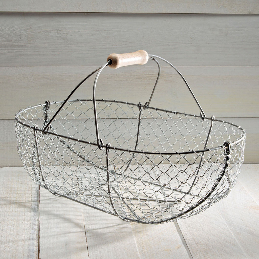 Large Woven Galvanized Basket