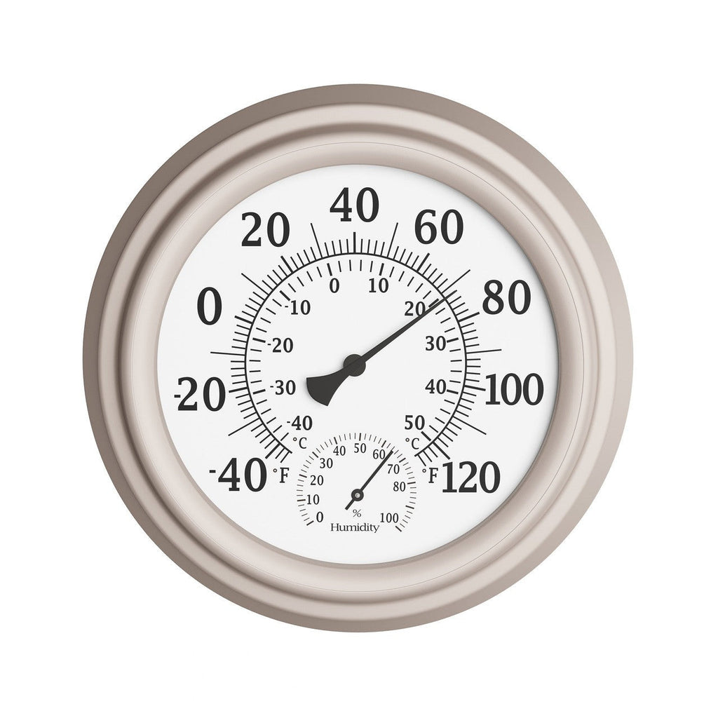 Outdoor Wall Thermometer and Hygrometer