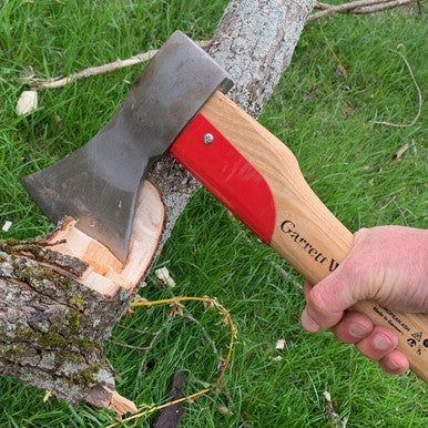 German Made Forest Axe With Protective Steel Collar