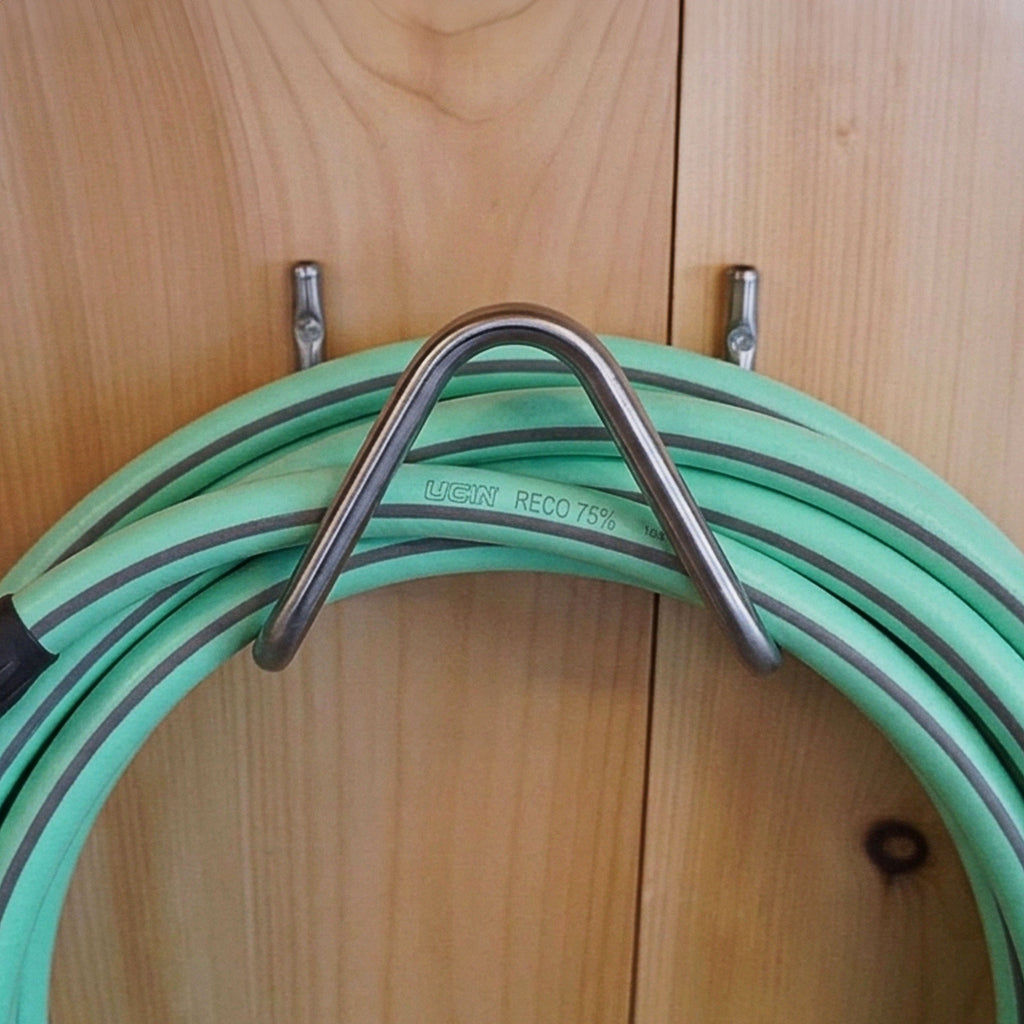 Small Italian Stainless Steel Hose Hanger