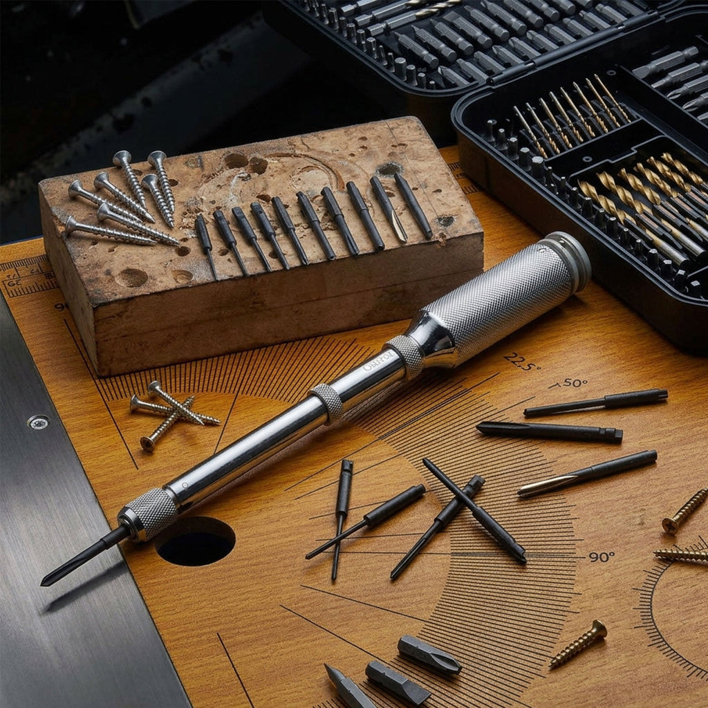 Garrett Wade Yankee Push Drill - Includes 16 Bits