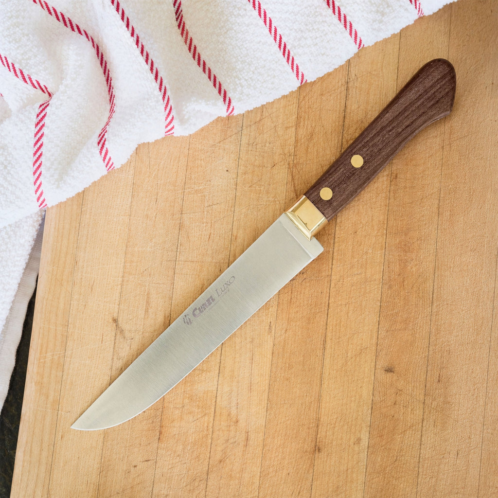 Chef Knife - handle in wood and brass