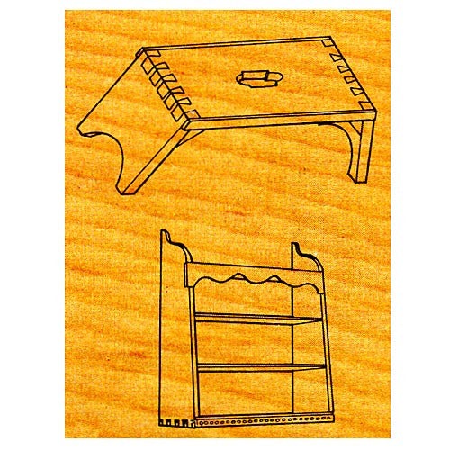 Footstool & Shelves - Stock #OS13