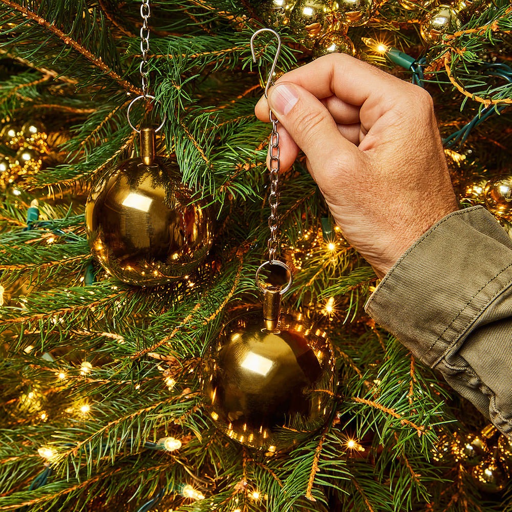 Indestructible Set of 4 Brass Ornaments