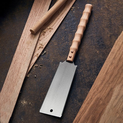 Two Japanese-Style Razor Saws With Beechwood Handles