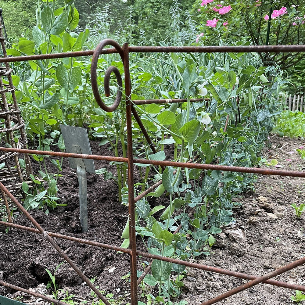 Classic Iron Garden Edging Hurdles, Set of 4