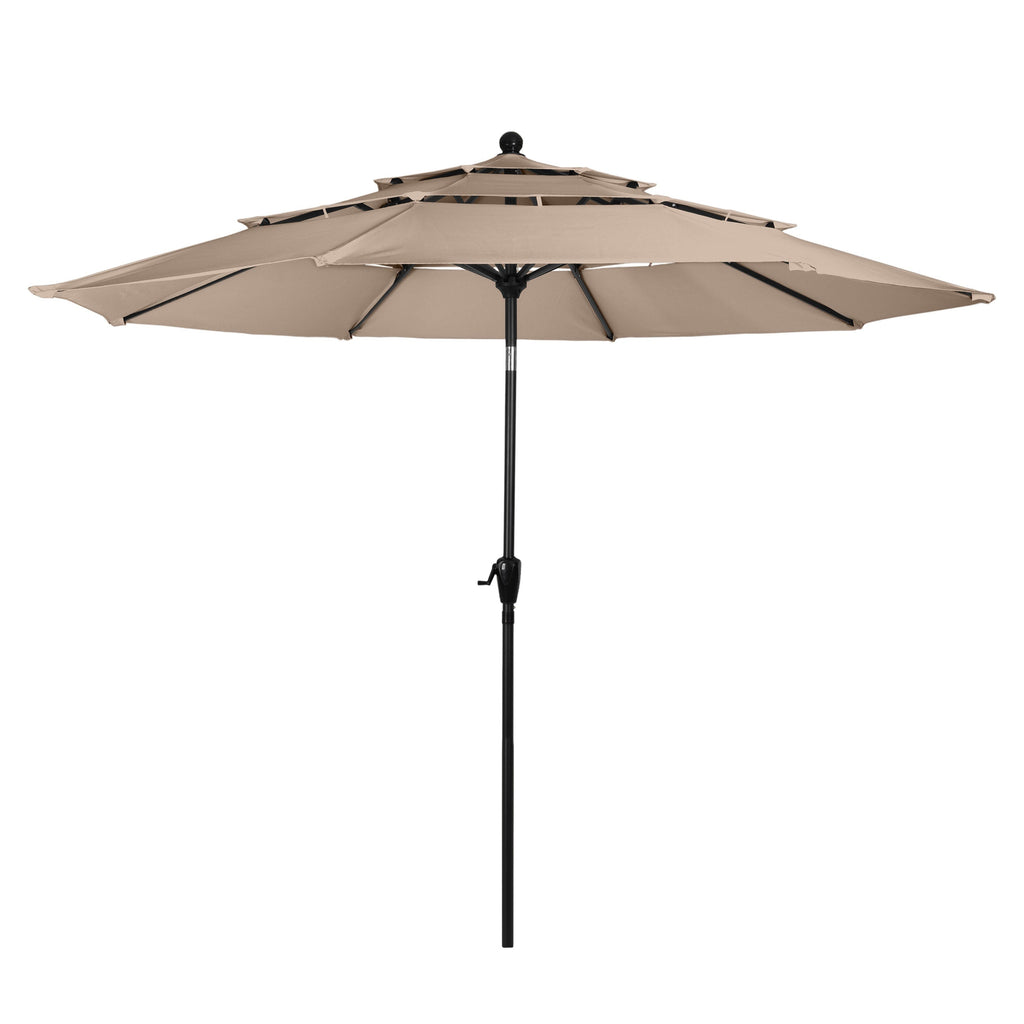 Triple Layer Patio Umbrella - Beige