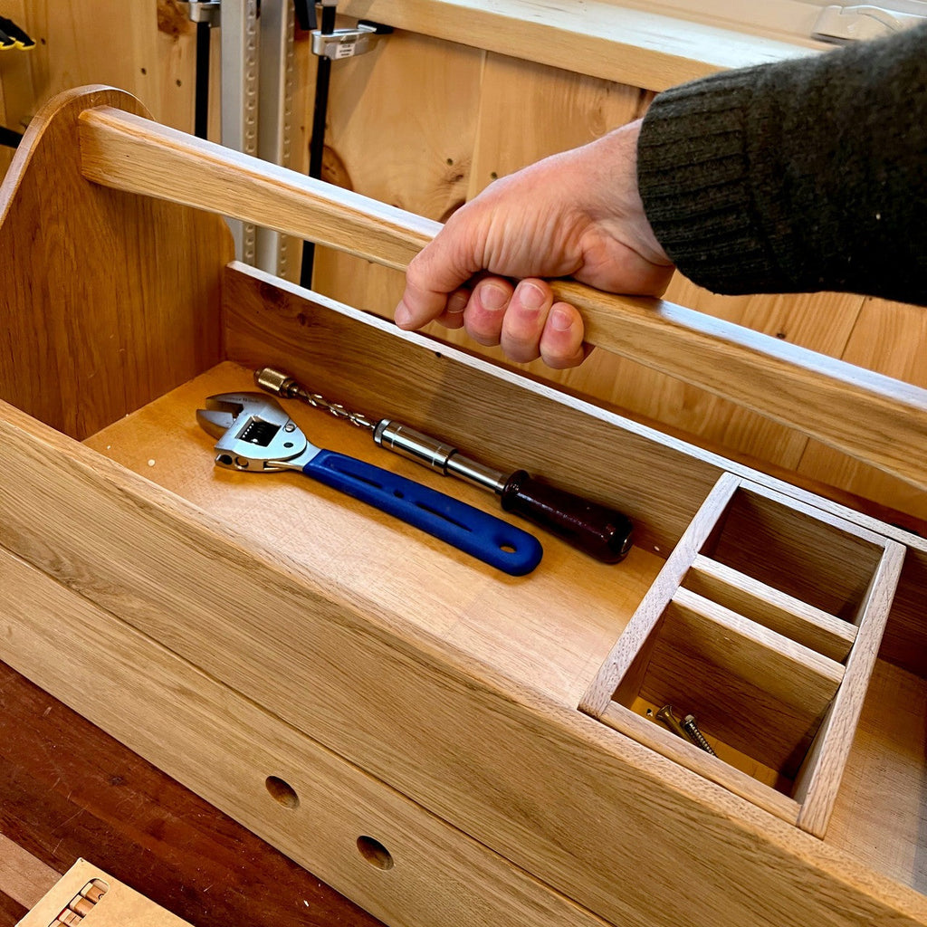 Old World Oak Tool Carrier