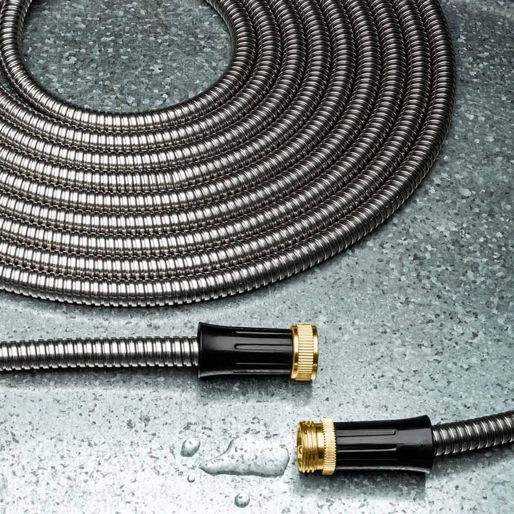 Ultra-Durable Garden Hose and Rack Set