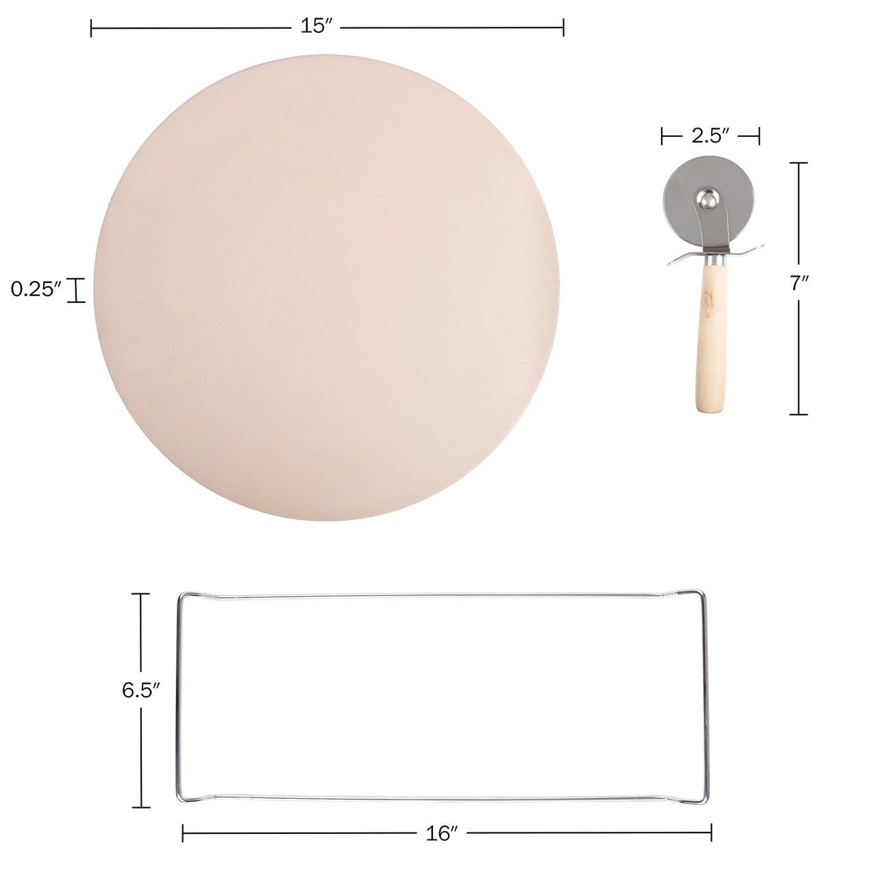 3-Piece Pizza Baking Set