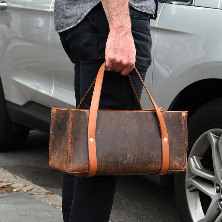 Garrett Wade Portable Leather Tool Bag
