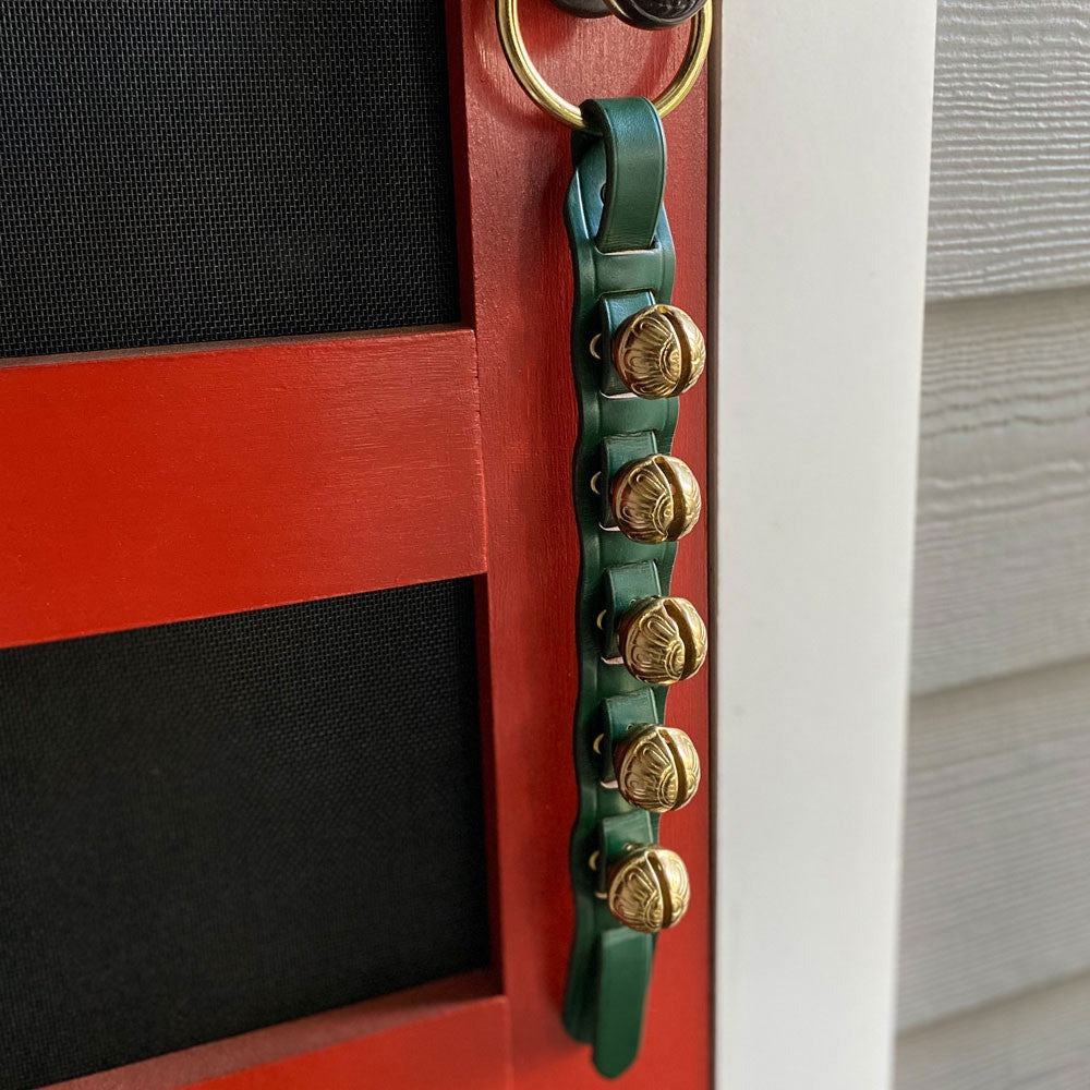 USA Made Sleigh Bell Strap - Green