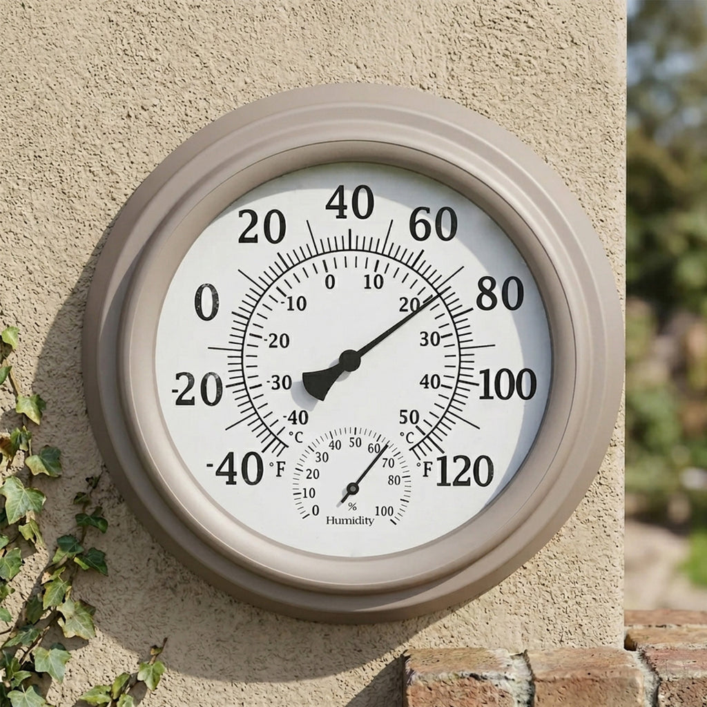 Outdoor Wall Thermometer and Hygrometer