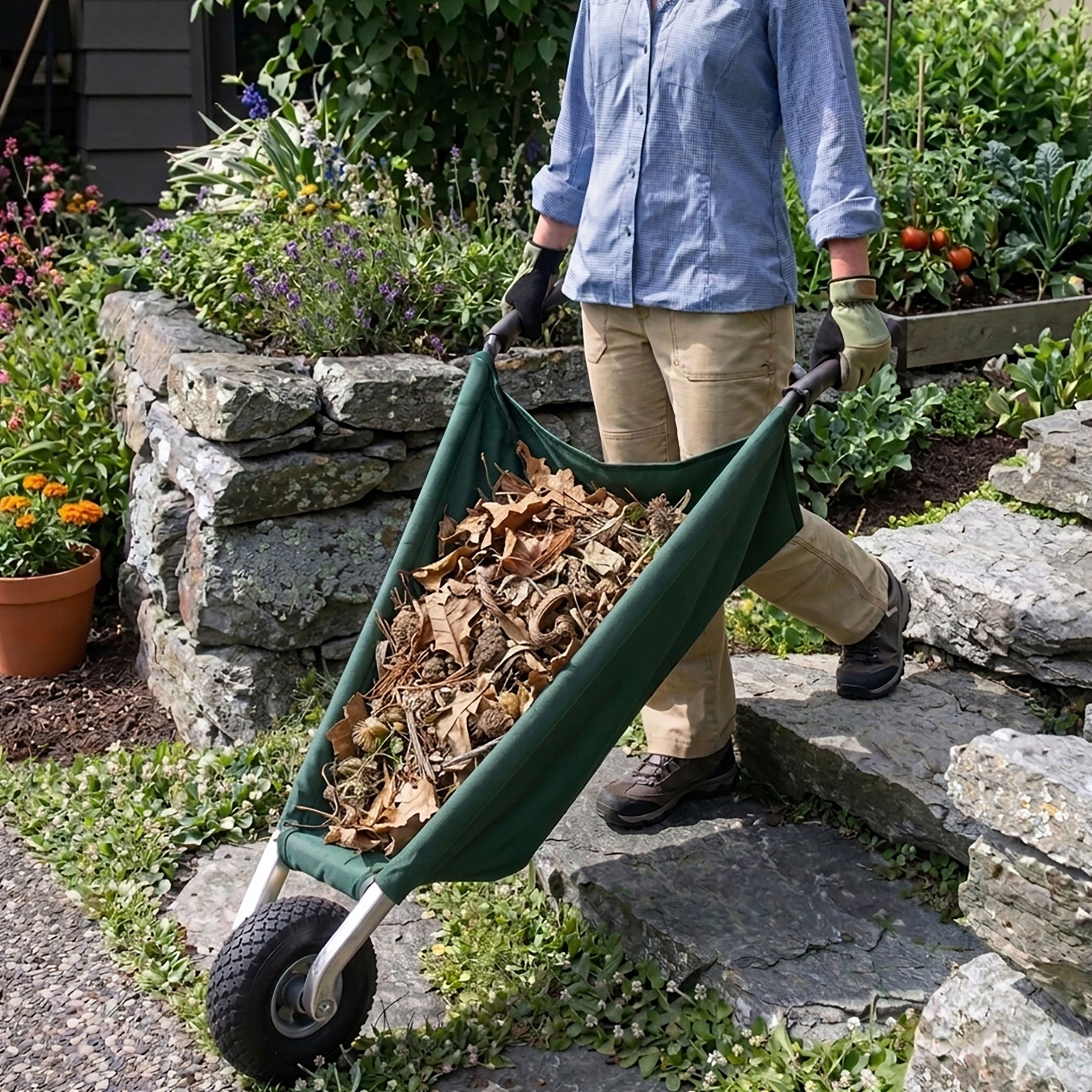 58" Canvas & Steel Wheelbarrow