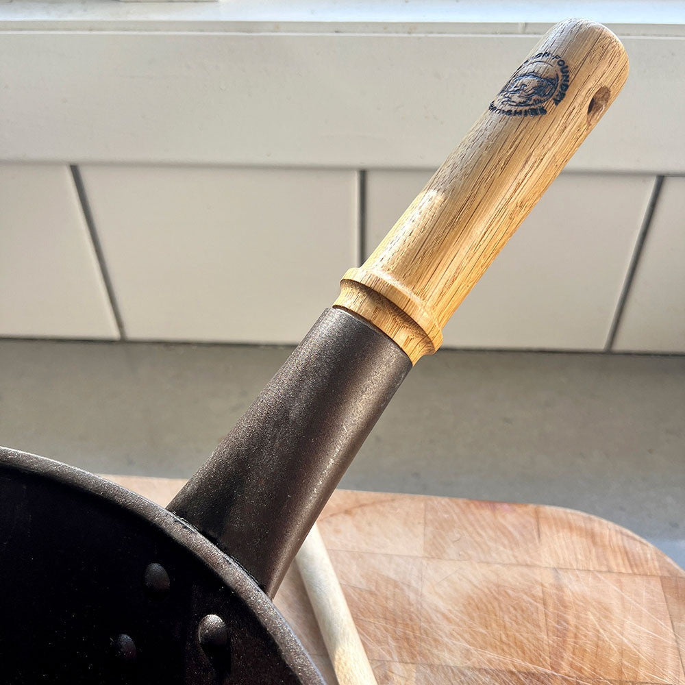 Netherton Long-Handled Spun Iron Wok