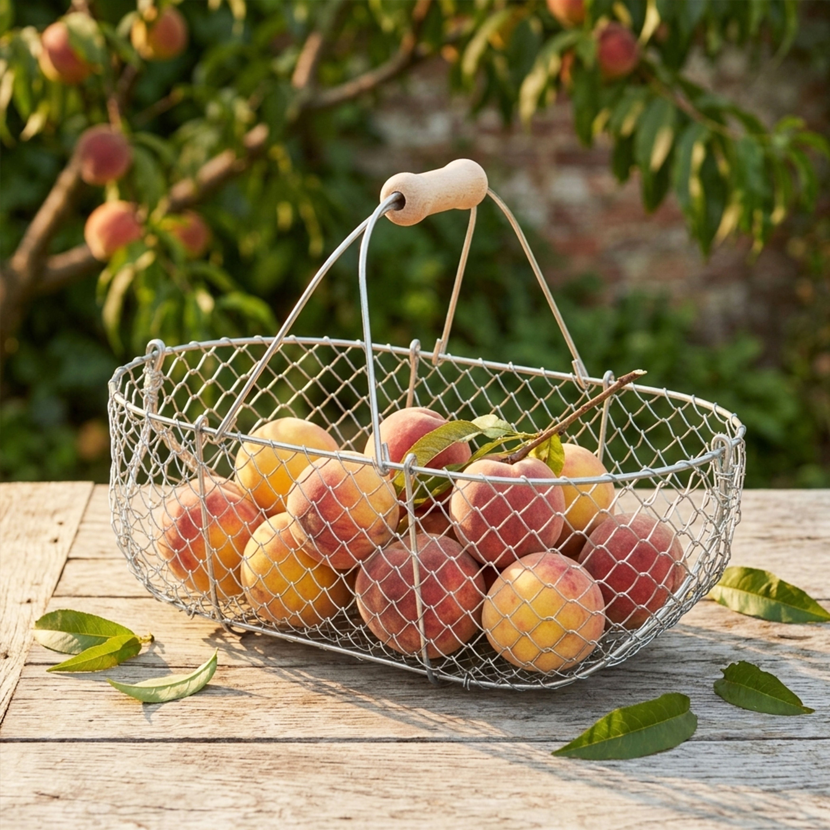 Medium Galvanized Basket