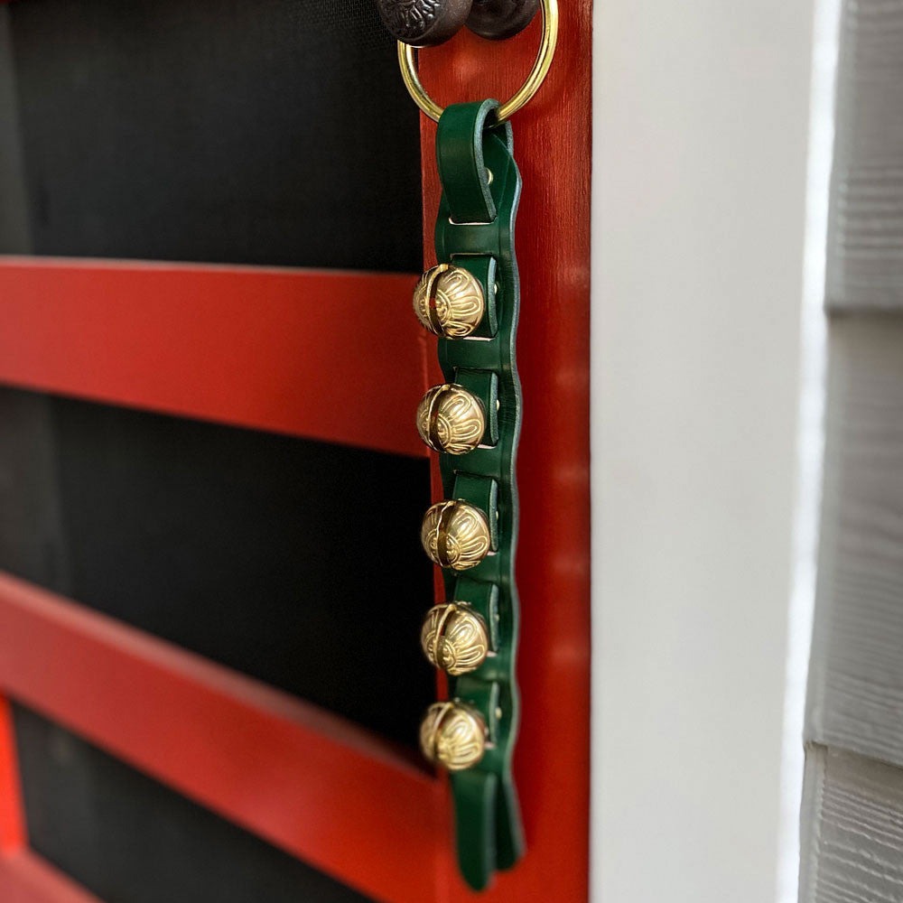 USA Made Sleigh Bell Strap - Green