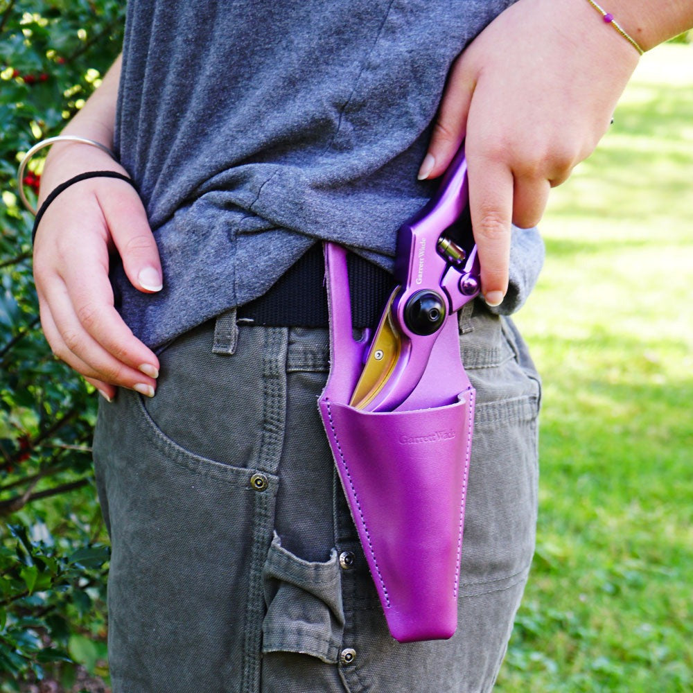 Purple Leather Pruner Sheath Only